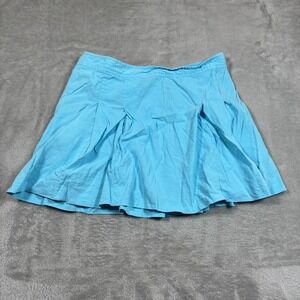 Theory Skirt Womens 2‎ Blue Vince Linen blend Pleated